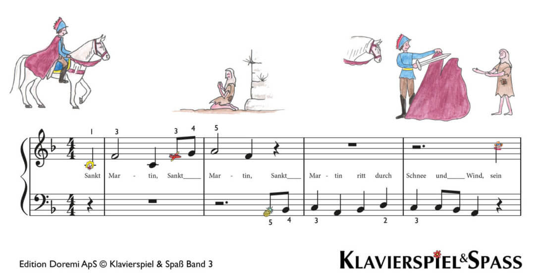 Sankt Martin ritt durch Schnee und Wind