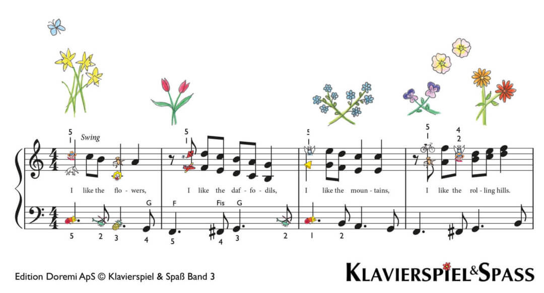 I like the flowers, I like the daffodils