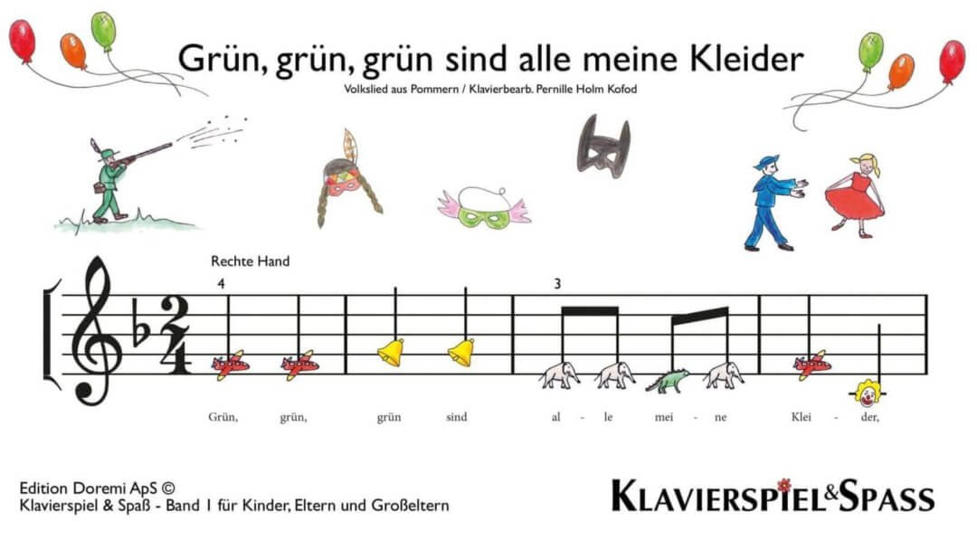 Gr&uuml;n gr&uuml;n gr&uuml;n sind alle meine Kleider