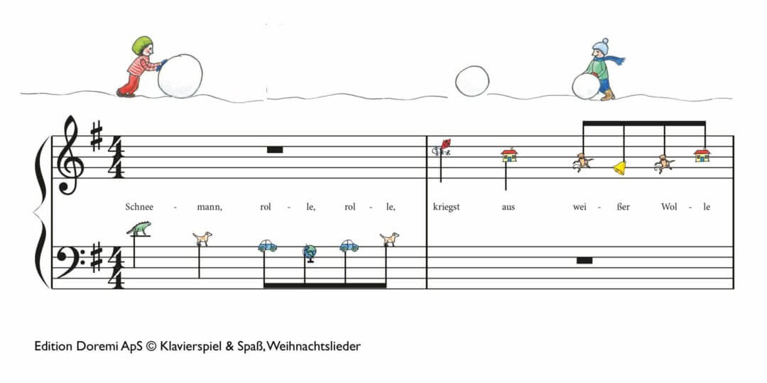 Schneemann rolle, rolle
