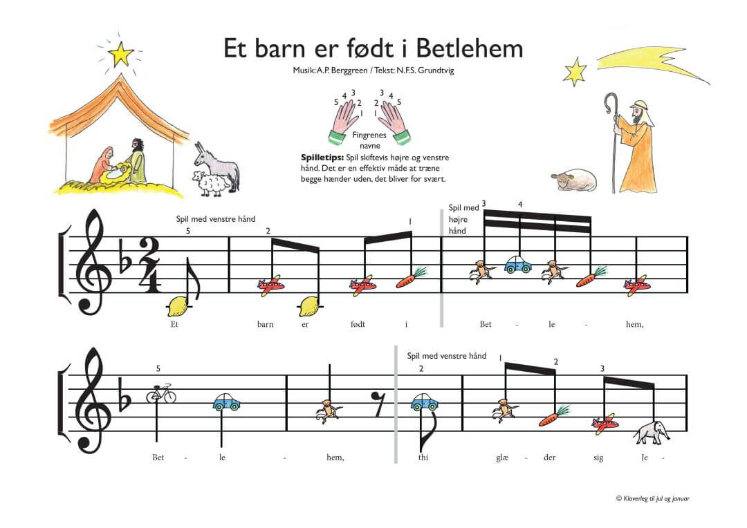Et barn er foedt i Betlehem