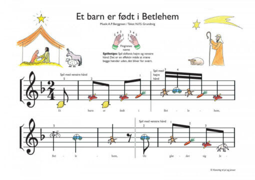 Et barn er foedt i Betlehem Julebogen