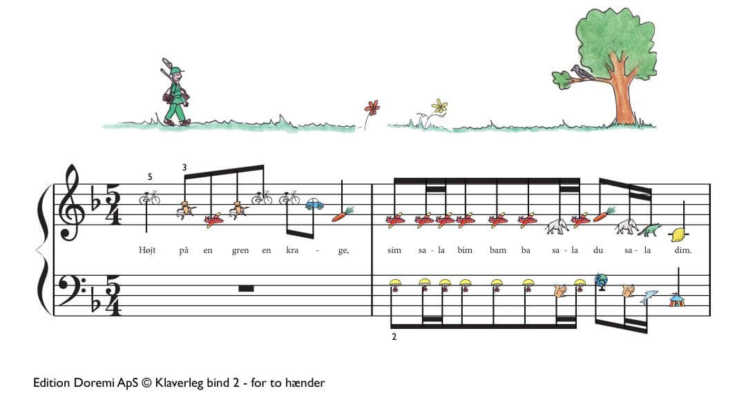 Højt på en gren en krage