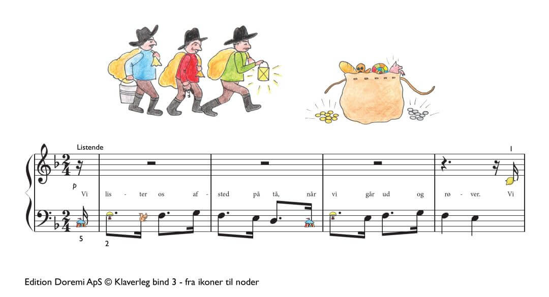 Vi lister os afsted på tå